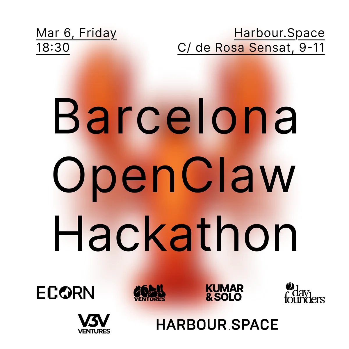 Barcelona OpenClaw Hackathon poster
